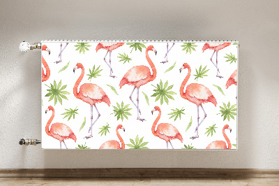 Dekoračný magnetický kryt na radiátor Flamingos