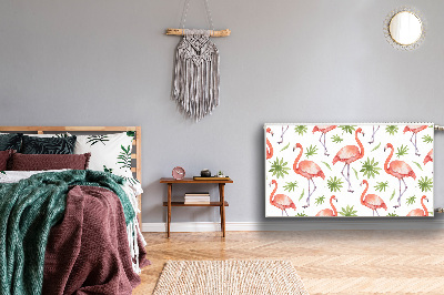 Dekoračný magnetický kryt na radiátor Flamingos