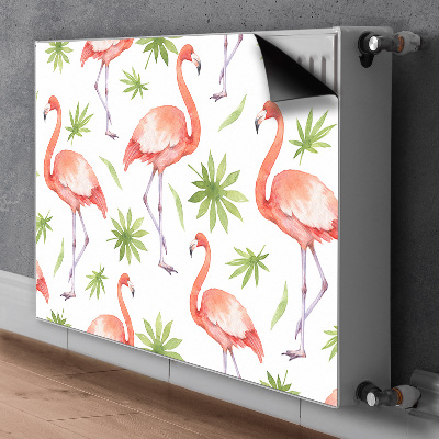 Dekoračný magnetický kryt na radiátor Flamingos