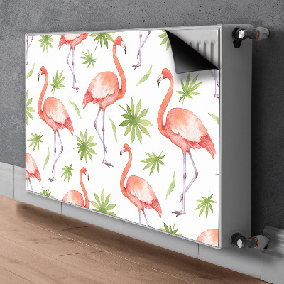 Dekoračný magnetický kryt na radiátor Flamingos