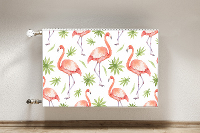 Dekoračný magnetický kryt na radiátor Flamingos