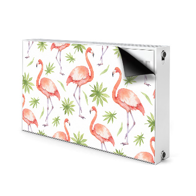 Dekoračný magnetický kryt na radiátor Flamingos