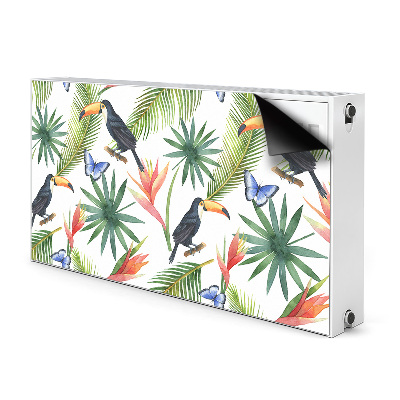 Dekoračný magnet na radiátor Toucans na větvi