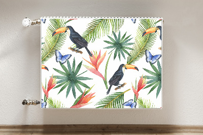 Dekoračný magnet na radiátor Toucans na větvi