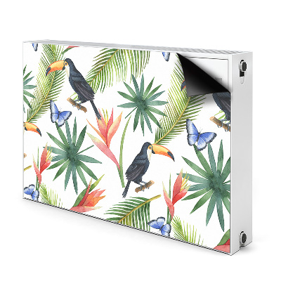 Dekoračný magnet na radiátor Toucans na větvi