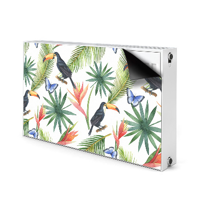Dekoračný magnet na radiátor Toucans na větvi