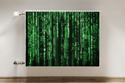Dekoračný magnet na radiátor Zelené znaky