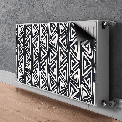 Dekoračný magnetický kryt na radiátor Geometrický vzorec
