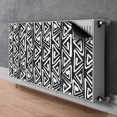 Dekoračný magnetický kryt na radiátor Geometrický vzorec