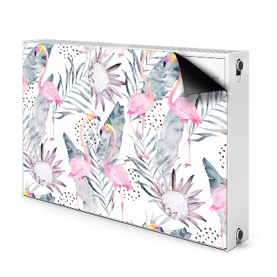 Dekoračný magnetický kryt na radiátor Flamingos