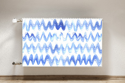 Dekoračný magnetický kryt na radiátor Watercolor waves