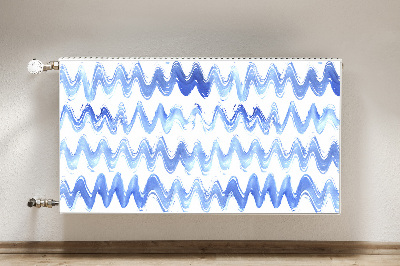Dekoračný magnetický kryt na radiátor Watercolor waves