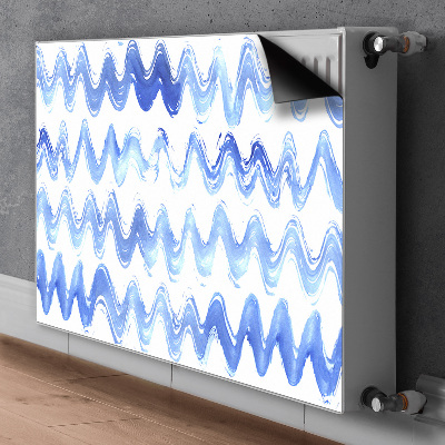 Dekoračný magnetický kryt na radiátor Watercolor waves