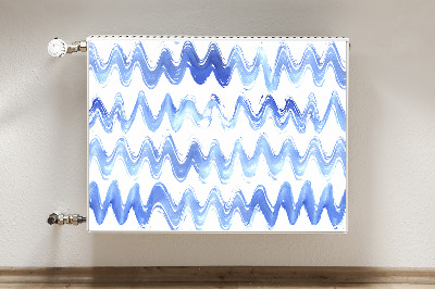 Dekoračný magnetický kryt na radiátor Watercolor waves