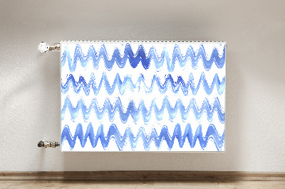 Dekoračný magnetický kryt na radiátor Watercolor waves