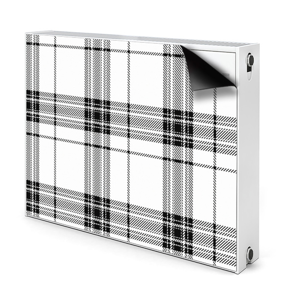 Dekoračný magnet na radiátor Plaid vzorec