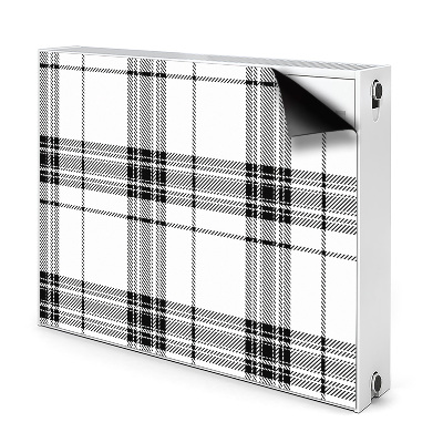 Dekoračný magnet na radiátor Plaid vzorec