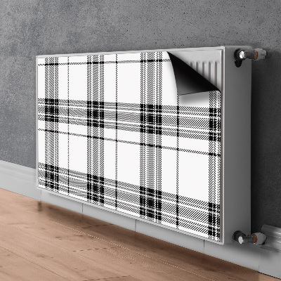 Dekoračný magnet na radiátor Plaid vzorec