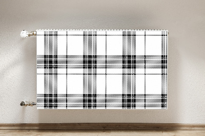 Dekoračný magnet na radiátor Plaid vzorec