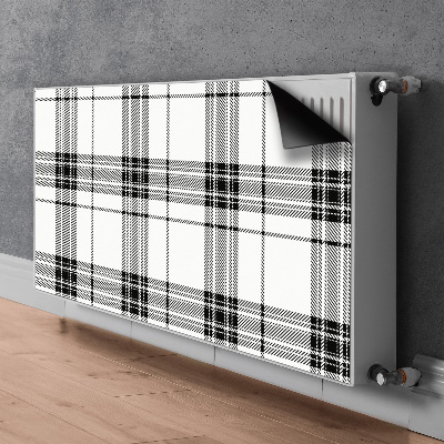 Dekoračný magnet na radiátor Plaid vzorec