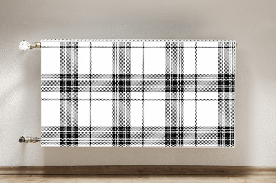 Dekoračný magnet na radiátor Plaid vzorec