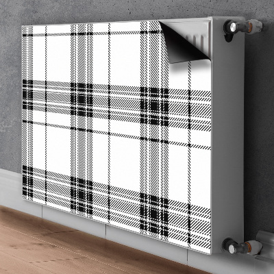 Dekoračný magnet na radiátor Plaid vzorec