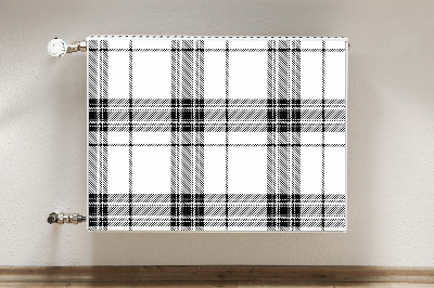 Dekoračný magnet na radiátor Plaid vzorec