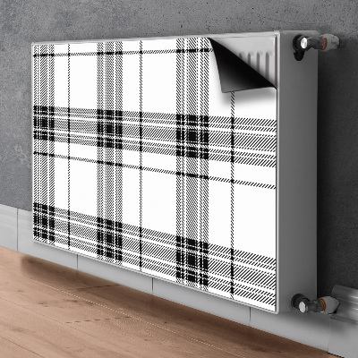Dekoračný magnet na radiátor Plaid vzorec