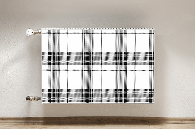 Dekoračný magnet na radiátor Plaid vzorec