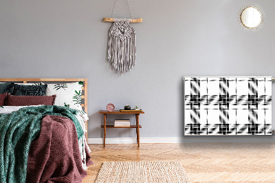 Dekoračný magnet na radiátor Plaid vzorec