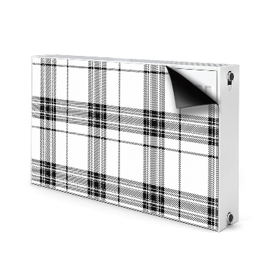 Dekoračný magnet na radiátor Plaid vzorec
