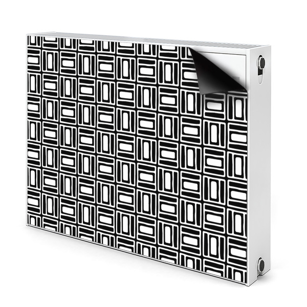 Dekoračný magnetický kryt na radiátor Geometrický vzorec