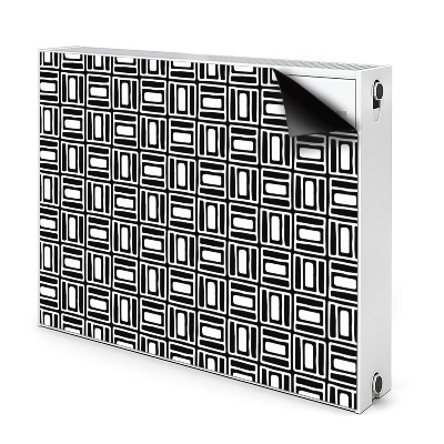Dekoračný magnetický kryt na radiátor Geometrický vzorec