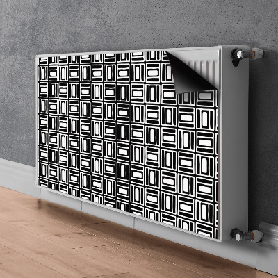 Dekoračný magnetický kryt na radiátor Geometrický vzorec