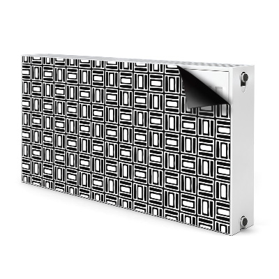 Dekoračný magnetický kryt na radiátor Geometrický vzorec