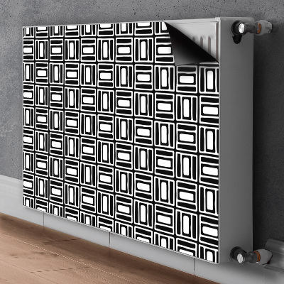 Dekoračný magnetický kryt na radiátor Geometrický vzorec