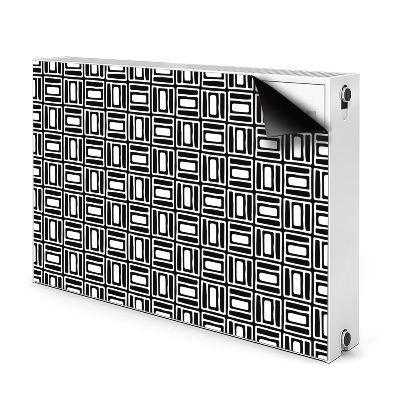 Dekoračný magnetický kryt na radiátor Geometrický vzorec
