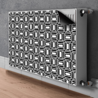 Dekoračný magnetický kryt na radiátor Geometrický vzorec