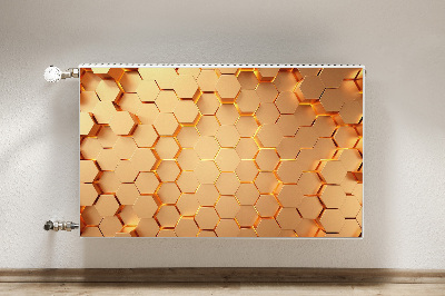 Dekoračný magnetický kryt na radiátor 3d voštinová grafika