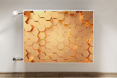 Dekoračný magnetický kryt na radiátor 3d voštinová grafika