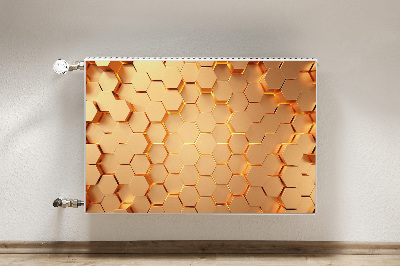 Dekoračný magnetický kryt na radiátor 3d voštinová grafika