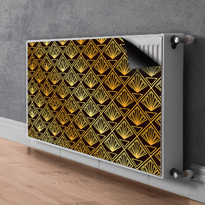Dekoračný magnetický kryt na radiátor Art deco styl