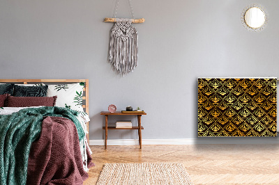 Dekoračný magnetický kryt na radiátor Art deco styl