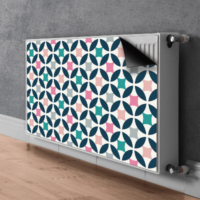 Magnetický kryt na radiátor Pastel retro vzorec
