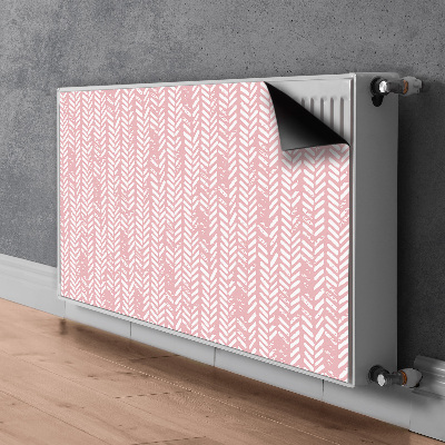 Dekoračný magnetický kryt na radiátor Růžový rybí kost
