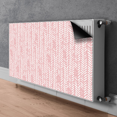 Dekoračný magnetický kryt na radiátor Růžový rybí kost