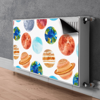 Dekoračný magnetický kryt na radiátor Barevné planety