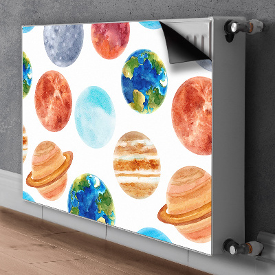 Dekoračný magnetický kryt na radiátor Barevné planety