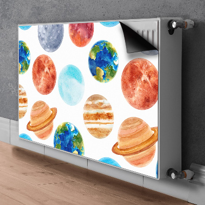 Dekoračný magnetický kryt na radiátor Barevné planety