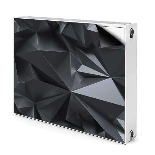 Dekoračný magnet na radiátor Černý 3d vzor